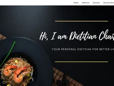 Dietitian Responsive Website branding canva copywriting desktop friendly graphic design product development responsive design ui ux design