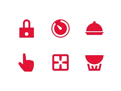 Kitchen appliance icons app icon ui vector