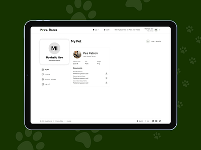 Pet Friendly - Web Service design figma ui ux