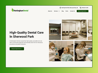 Alberta Dental office redesign branding ux web design webflow