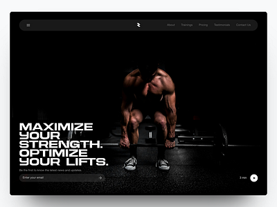 LiftLogs - Fitness App Website branding design fitness graphic design healthy landing page saas tracking app ui web design website workout