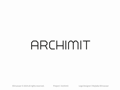 Archimit Logo brand identity branding design graphic design illustration logo logo design logos logotype minimal modern type design visual visual identity