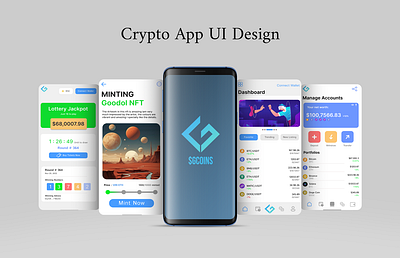 Crypto App Clean UI Design android app crypto graphic design ios ui ux