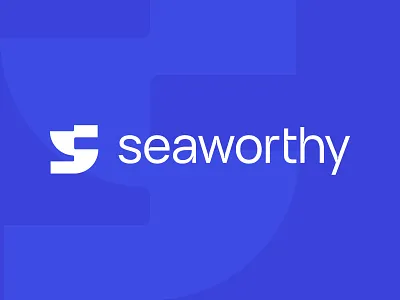 Seaworthy Logo blue boat brand branding identity logo ocean sea ship type typography water waves