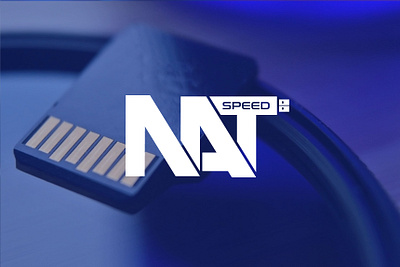 NAT Speed USB brand logo branding design graphic graphic design illustration logo logotype vector