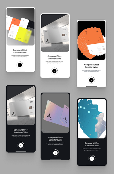 Onboarding Fintech App branding clean design fintech interaction iphone minimal mobile motion onboarding ui ux