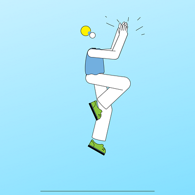 Jumping Character 2d 2dcharacter aftereffects animation character jumping motion graphics