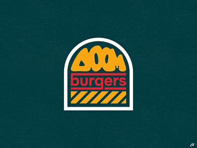 DOOM Burgers branding company concept design graphic design logo