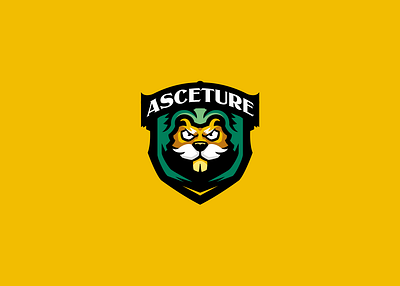 ASCETURE logo - FOR SALE animal branding castor esports gaming graphic design logo mascot motion graphics vector