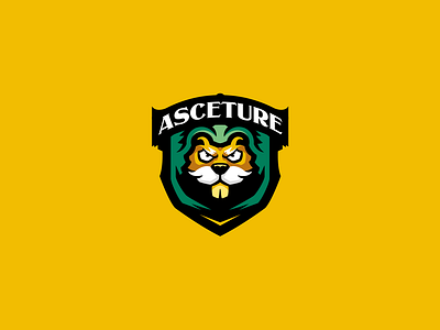 ASCETURE logo - FOR SALE animal branding castor esports gaming graphic design logo mascot motion graphics vector