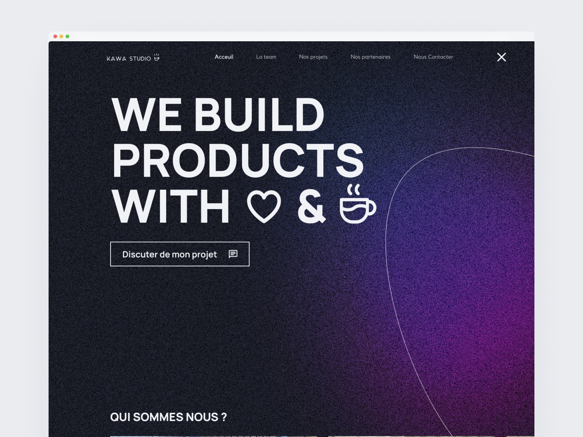 Agency website agency dark figma home page ui web design website