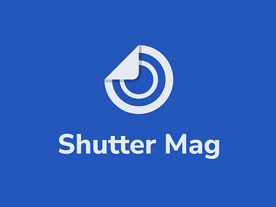 Photography magazine Shutter Mag book camera graphic design logo magazine minimal photography symbol