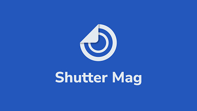 Photography magazine Shutter Mag book camera graphic design logo magazine minimal photography symbol
