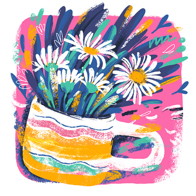 Buy yourself some flowers art design digital flower illustration illustrator painting