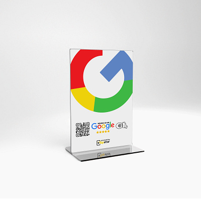 Google Review Stand Design | Glass Stand Design 3d 3d mockup animation branding glass stand google google review google stand graphic design mockup pay stand design stand mockup