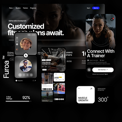 Fitness Instructing Platform. branding design graphic design motion graphics qeilow qeilowdev qeilowdevelopment ui uiux ux webdesign webdevelopment