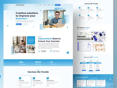 IT Agency dashboard designinspiration figma ui ui design ui design template uiux uiux design web template web ui web uiux webdesign website design website mockup website template wireframe