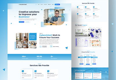 IT Agency dashboard designinspiration figma ui ui design ui design template uiux uiux design web template web ui web uiux webdesign website design website mockup website template wireframe