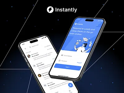 Instantly - Cold Email Software Branding & Redesign appdesign innovation instantly orizondesign redesign saas ui ux webdesign