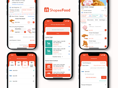 ShopeeFood - Redesign Voucher and payment methods apps mobile redesign shopeefood ui