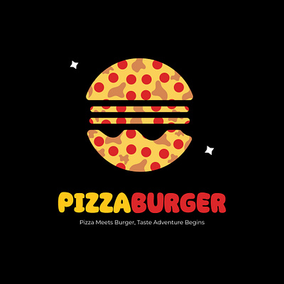 Pizza Burger Brand Food Logo Design brand guideline brand identity branding business cafe catering chef cooking cuisine food graphic design hotel hygiene logo marketing print restaurant service typography visual identity