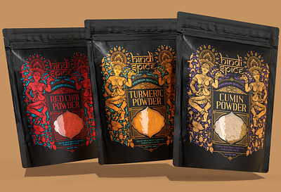 Hindi spice packaging chili cumin food packaging graphic design indian food indian spice luxury packaging packaging packaging designer pouch pouch food spice spice pakcaging turmetic