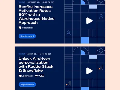 Webinar ad templates ads flat graphic grid icons shapes solid template thumbnails