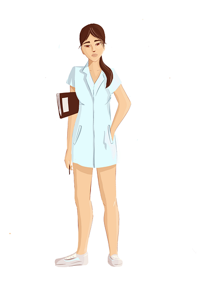 PERSON character commercial digita digital art doctor graphic design illustration medical medical character minimalistic nurse person