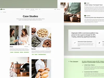 SaaS Product Case Studies Gallery | WordPress Website case study gallery custom web design ecommerce hero ui ecommerce website web ui website design wordpress website