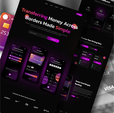 Money Transfer 3d animation app branding card funds graphic design logo master mobile money motion graphics transfer ui visa web ddesign