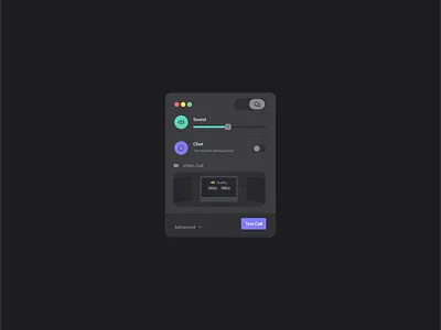 Dark Theme Software UI : Chat/Call app design app ui dark theme figma sketch software ui ui ui design ui ux web ui xd