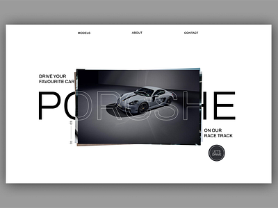 My new project - Hero section cars hero section porcshe ui user experience web design