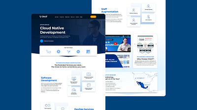 Home Page ClickIT graphic design home page it landing page landing page landing page services tech landing page web design web development