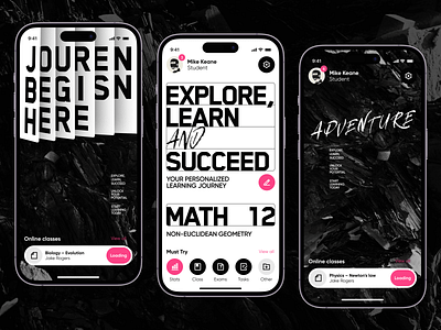 Jornify - Education Mobile App Concept uitips
