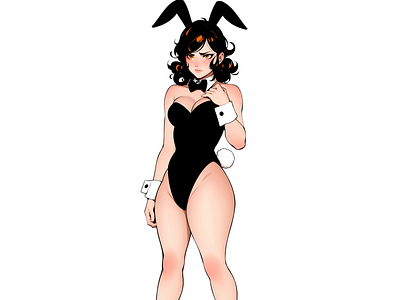 Aiko in Bunny Suit aiko haruka anime girl bbz art bunny girl character art graphic design