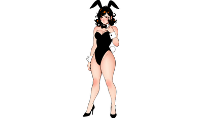 Aiko in Bunny Suit aiko haruka anime girl bbz art bunny girl character art graphic design