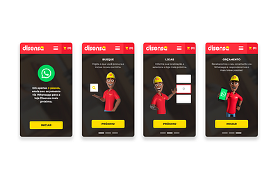 Disensa - Onboarding onboarding uidesign uxdesign