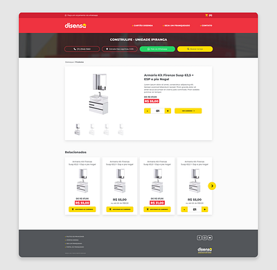 Disensa - Product page ecommerce productpage uidesign