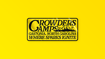 Crowders Camps Sticker Design branding design graphic design illustration logo typography vector