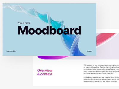 Mood - Moodboard Template 3d animation branding design graphic design illustration kit logo mood moodboard motion graphics pitch pitch deck presentation ui ui design uidesign uikit uikits uiux