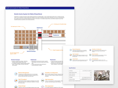 Web Design Product Page Pallet Shuttle design illustration ui vector
