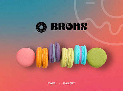 BRONS Cake Cafe - Branding bakery designing branding cafe cake cafe graphic design