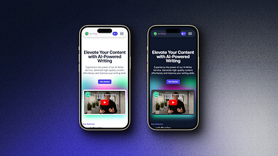 Transform your AI writing service with Writey - HTML Template css html javascript landing page mobile rtl support ui design ux design website template