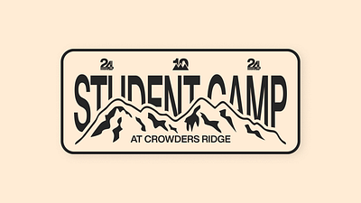 Student Camp 2024 at Crowders Camps branding design graphic design illustration logo typography vector