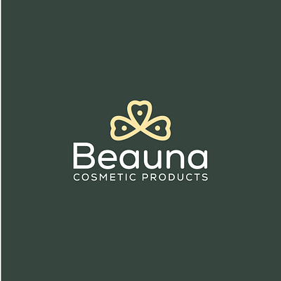 Cosmetic Products Production Company Logo (Beauna) 2d logo 3d logo adobe illustrator brand identity brand logo branding business logo design design logo graphic design illustration logo logo design logo designer logos visual identity