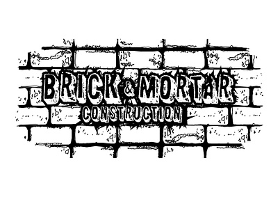 Construction Company Logo "Brick & Mortar" branding dailylogochallenge design graphic design logo typography vector