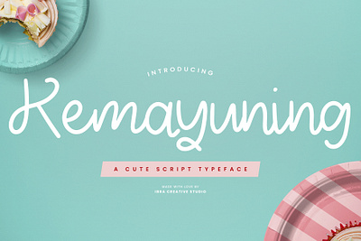 Kemayuning – A Cute Script Typeface monoline brush