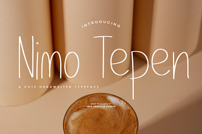 Nimo Tepen – A Cute Handwritten Typeface monoline brush