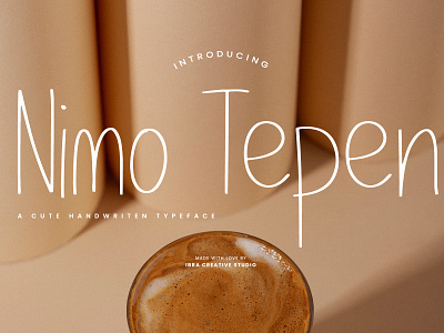Nimo Tepen – A Cute Handwritten Typeface monoline brush