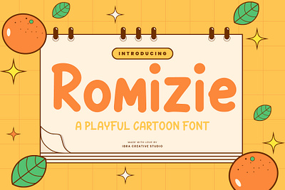 Romizie – A Playful Cartoon Font monoline brush